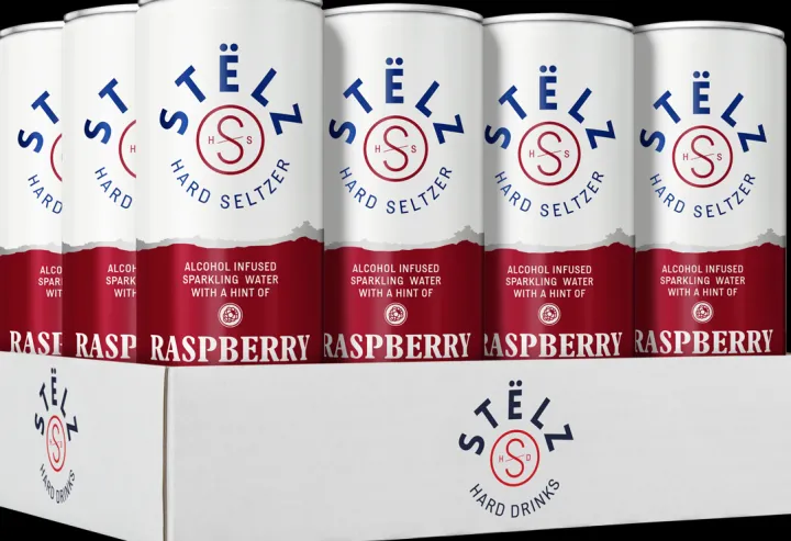 Stëlz Hard Seltzer Raspberry tray 12 x 25 cl